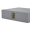 Makerflo Natural Pine Wood Cigar Box, Hinged Back & Front Clasp, Black Felt Lined, 8.5" x 8" x 2.4", Ideal for Craft - (Laser Engraving, Epoxy, UV DTF, and Vinyl)